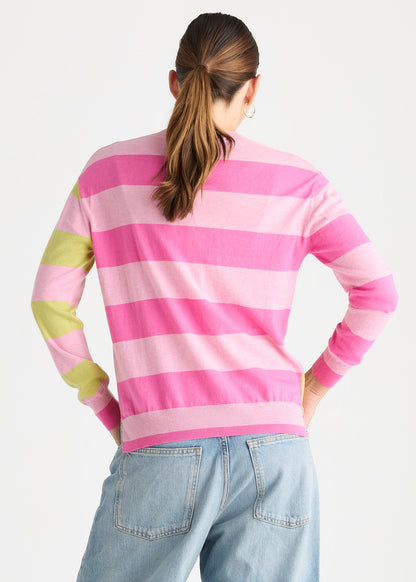 Coastal Stripe - Tickled Pink