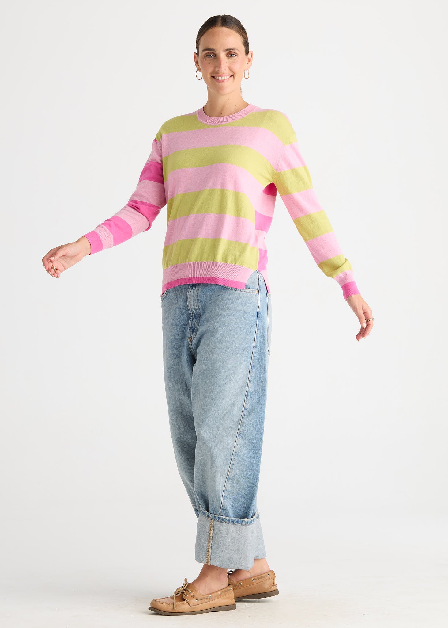 Coastal Stripe - Tickled Pink