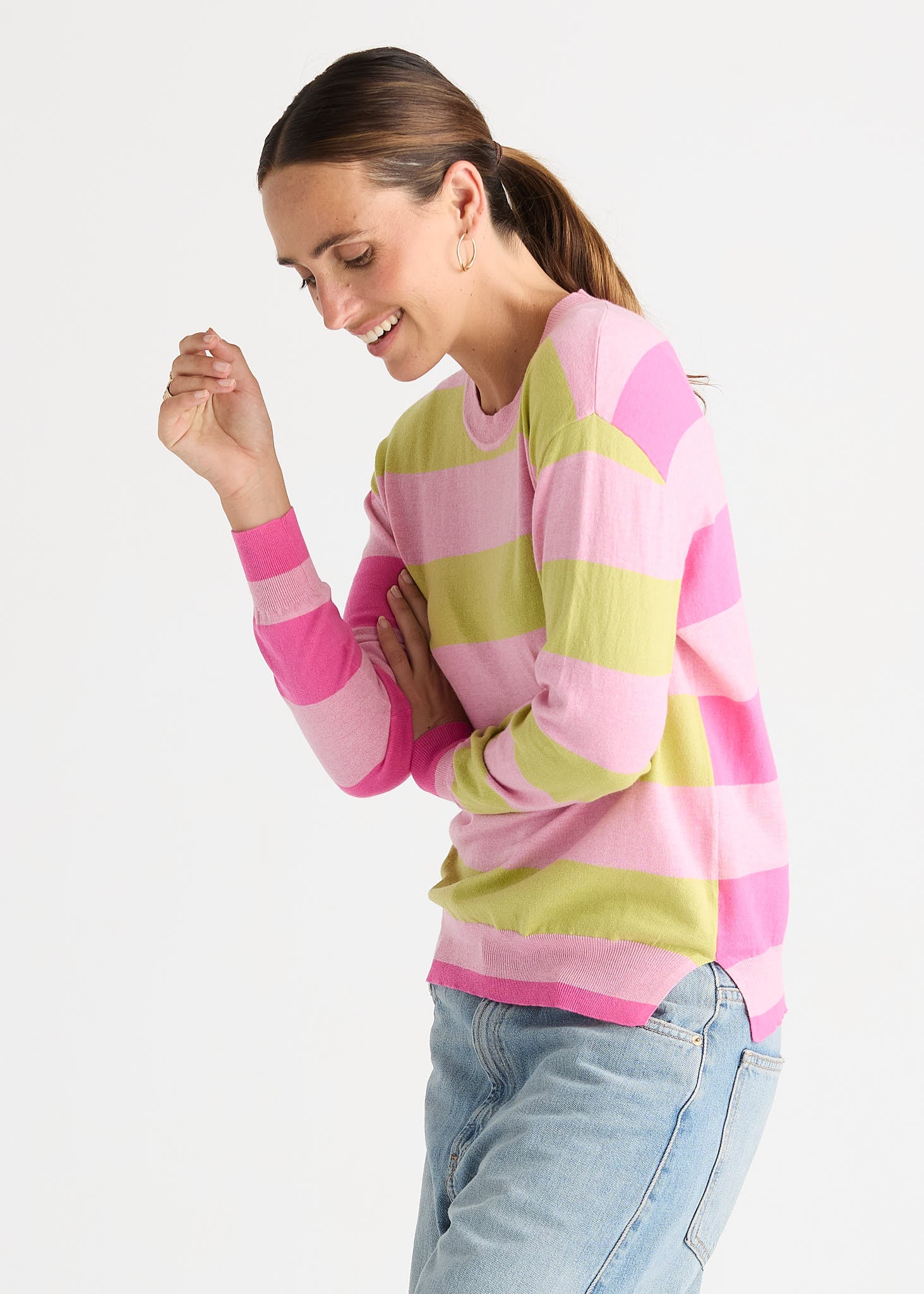 Coastal Stripe - Tickled Pink