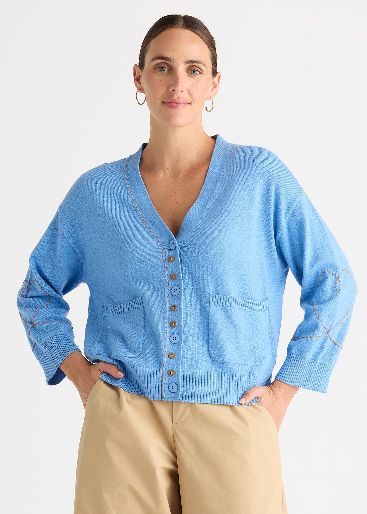 Sweet Heart Cardi - Bluebell