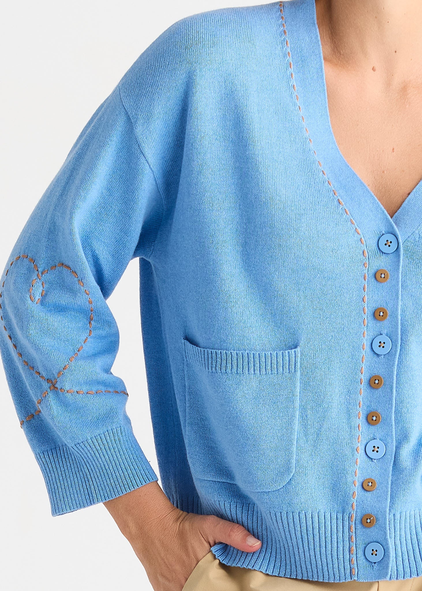 Sweet Heart Cardi - Bluebell