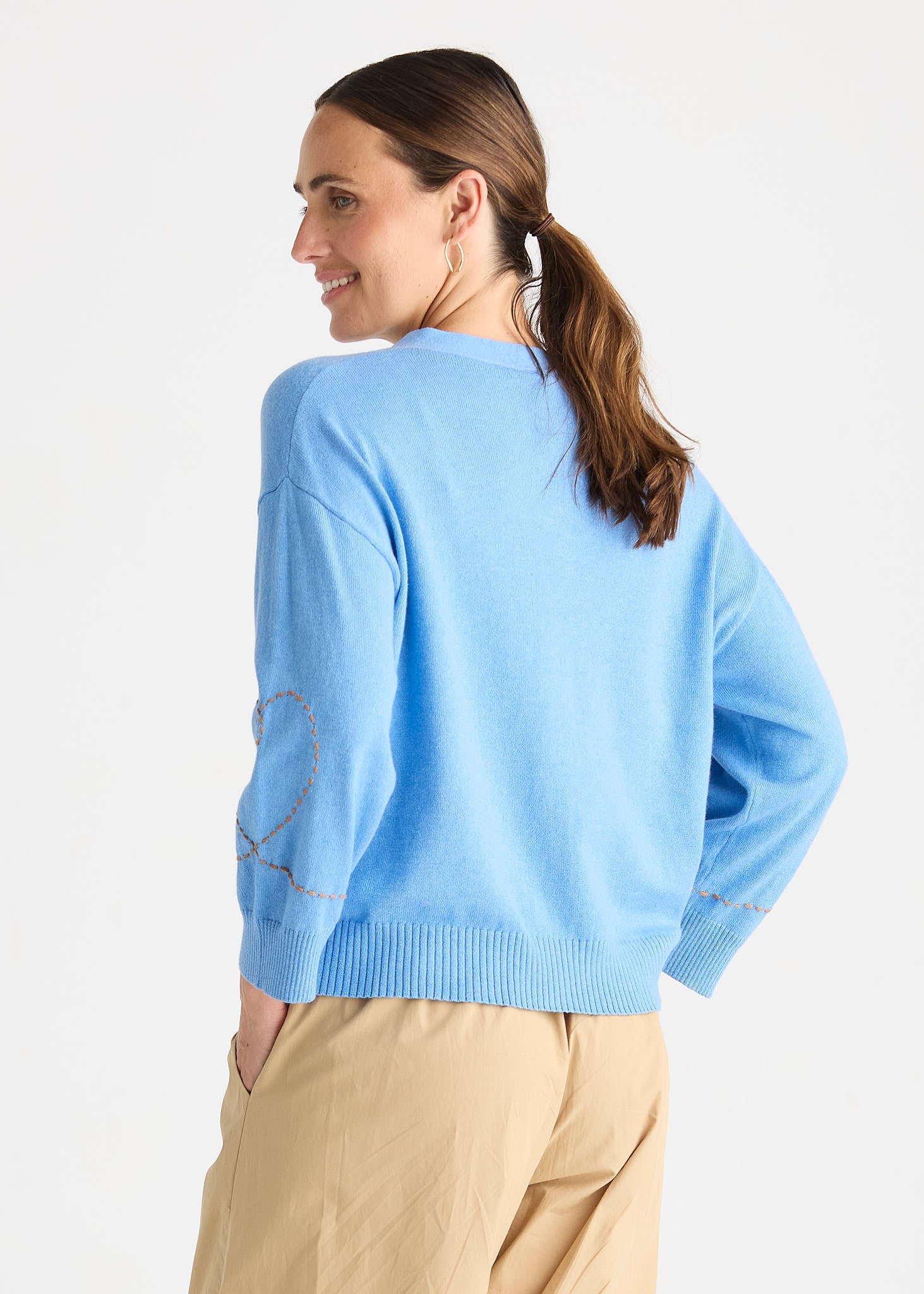 Sweet Heart Cardi - Bluebell