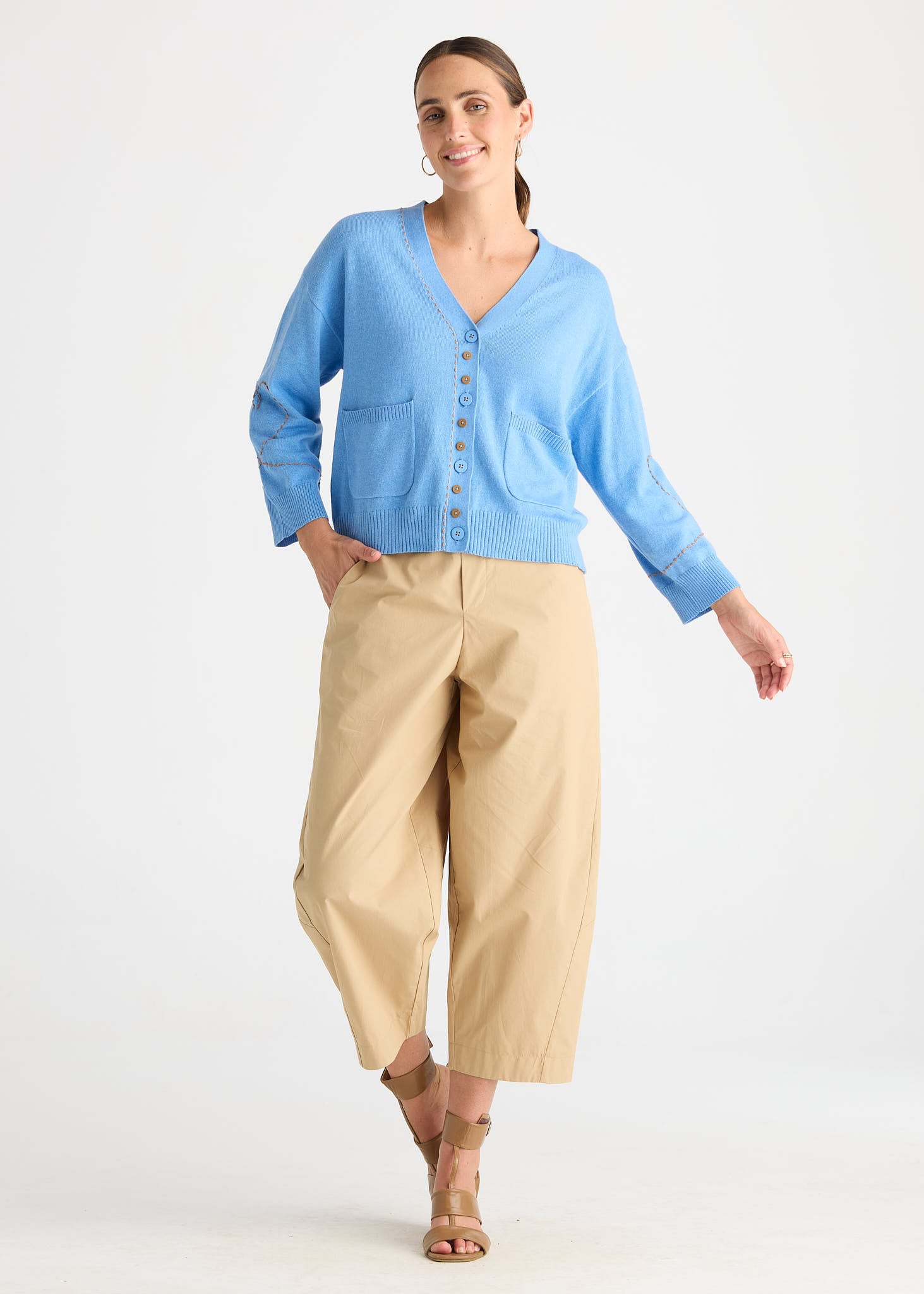 Sweet Heart Cardi - Bluebell