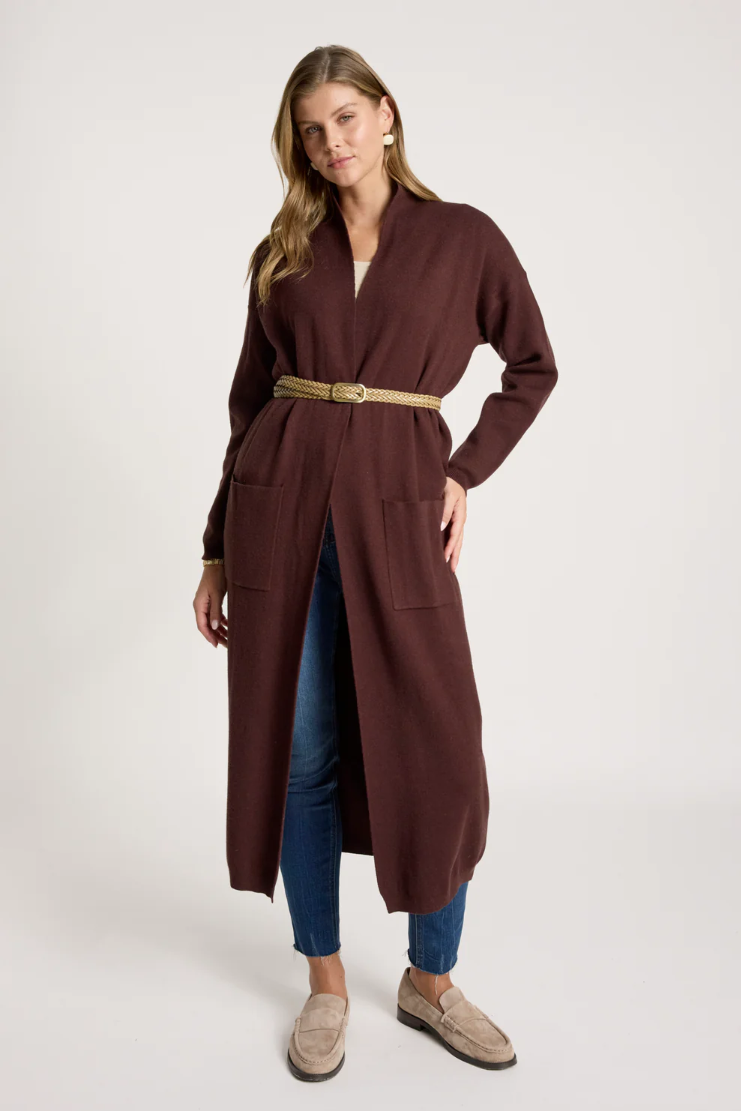Zala Cardigan - Mahogany