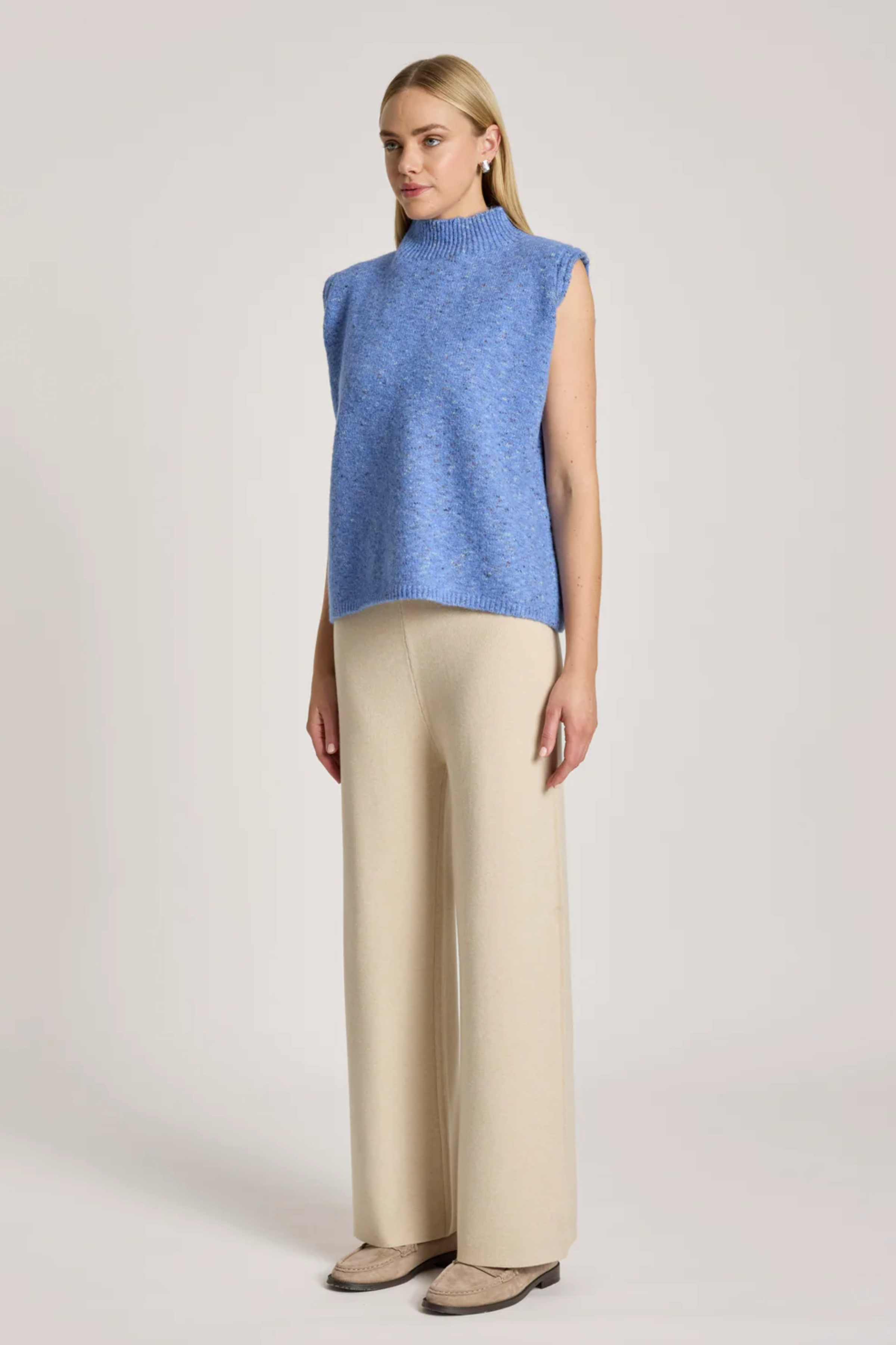 Zarda Knit Vest - Lake