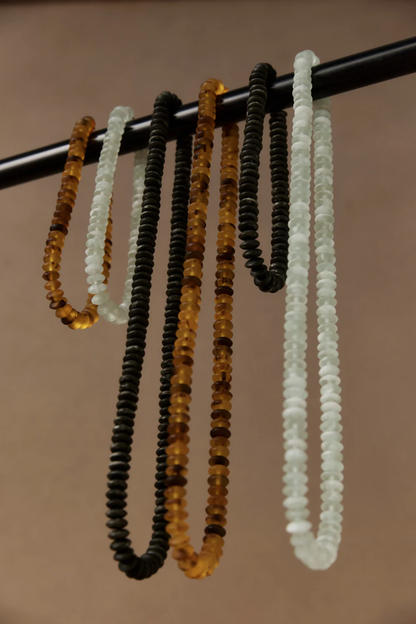 Zarda Long Necklace - Mocha