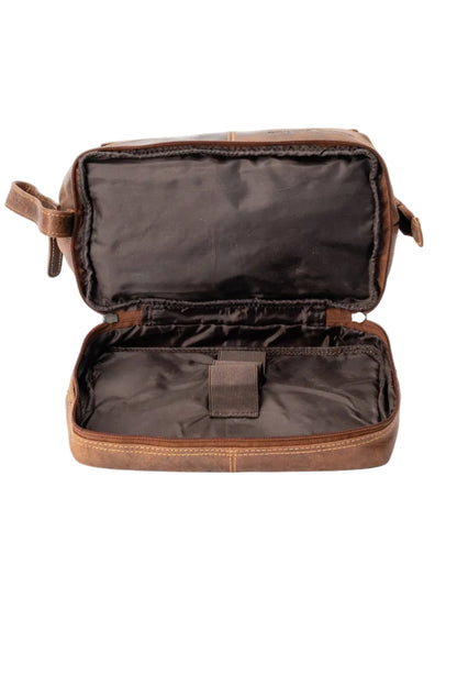 Sandel Leather Toiletry Bag - Sandel
