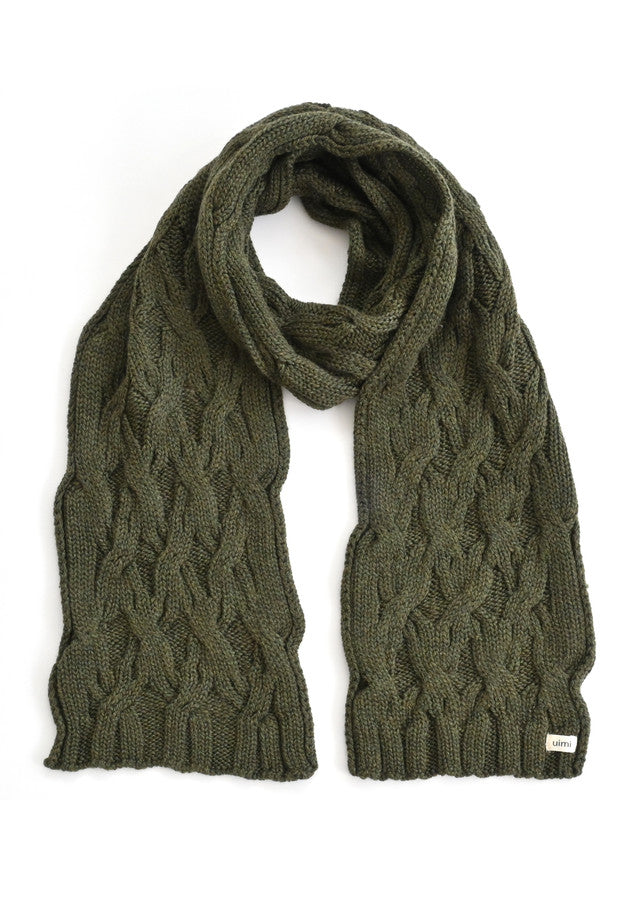 Mabel Merino Cable Scarf