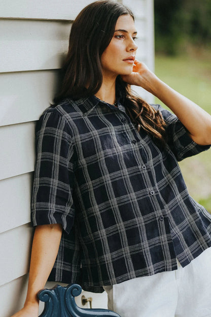 Dion S/S Shirt - Navy