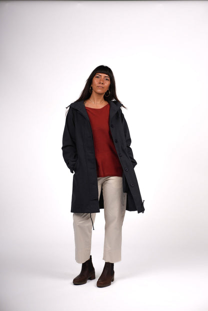 Cotton Drill Anorak - Navy