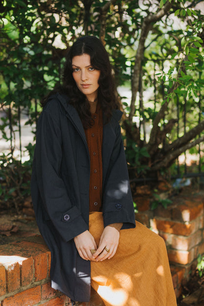 Cotton Drill Anorak - Navy