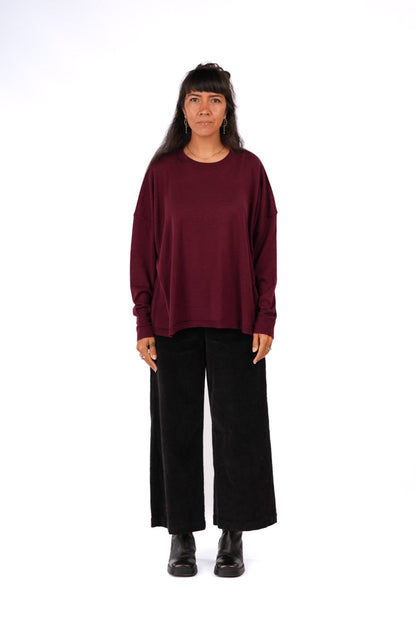 Manuel Australian merino Swaeter - Plum