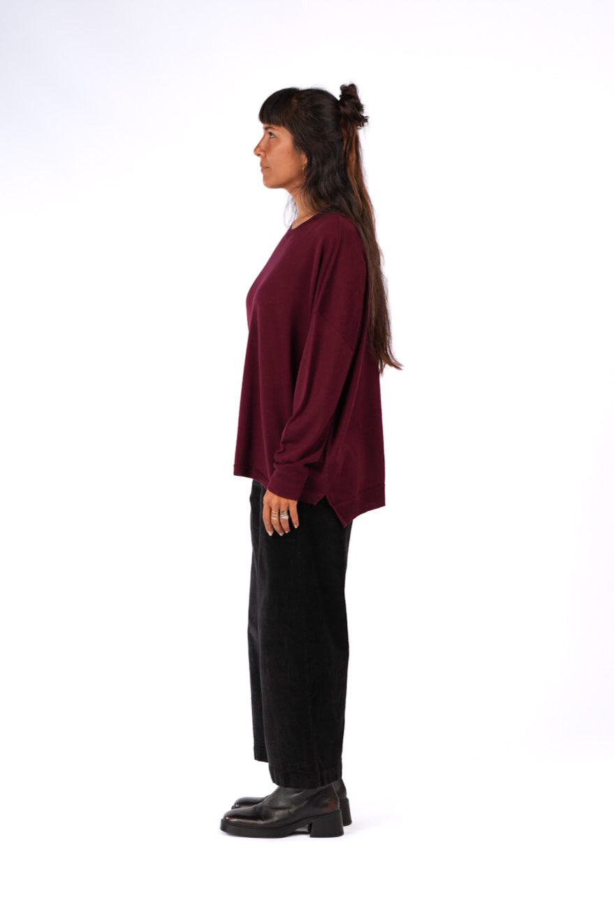 Manuel Australian merino Swaeter - Plum