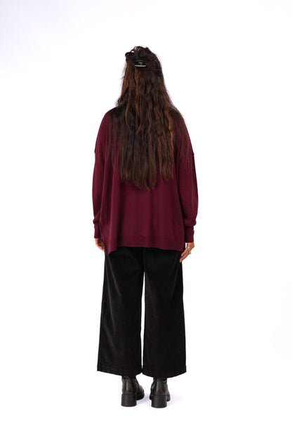 Manuel Australian merino Swaeter - Plum