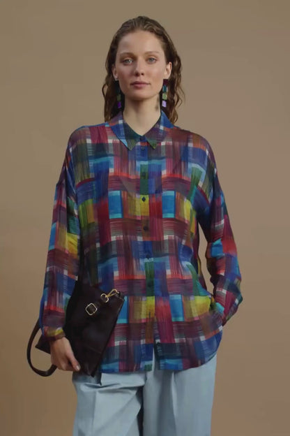 Elk Eir Sheer Shirt - Elbrus Print