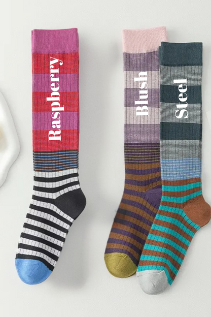 Funky Long Stripe Socks
