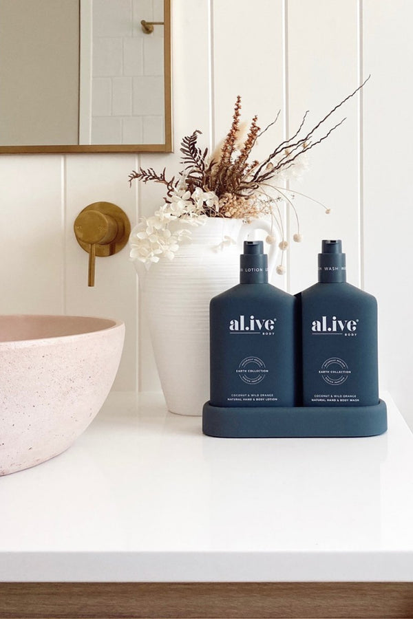 Alive Wash & Lotion Duo + Tray - Coconut & Wild Orange