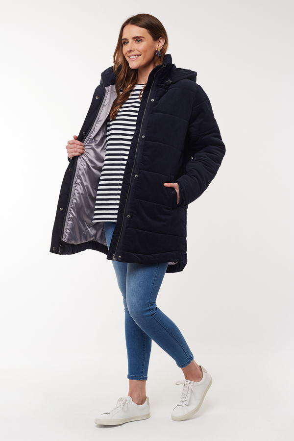 Elsa Puffer Jacket - Dark Saphire