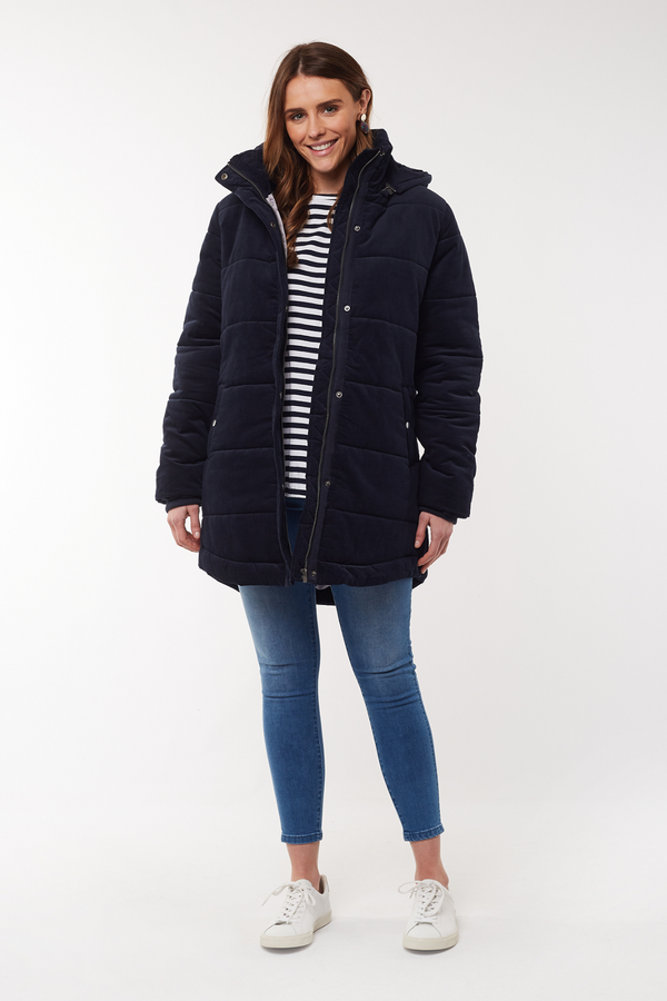 Elsa Puffer Jacket - Dark Saphire
