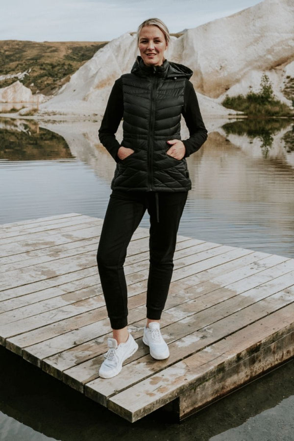 Moke Apparel Mary Claire Black Puffer Vest