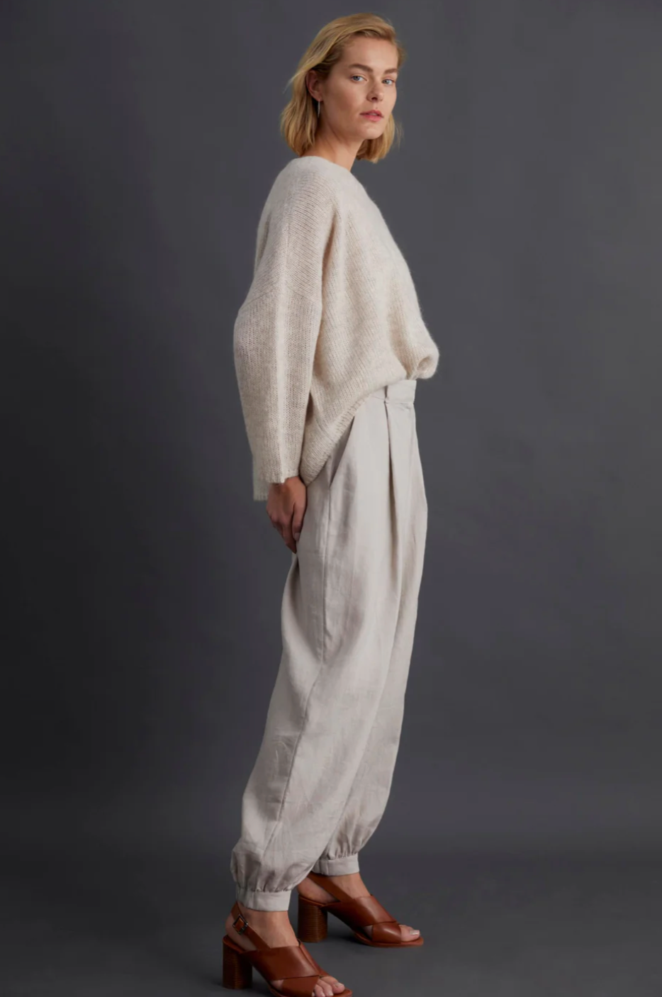 Elk Agna Sweater - Ecru