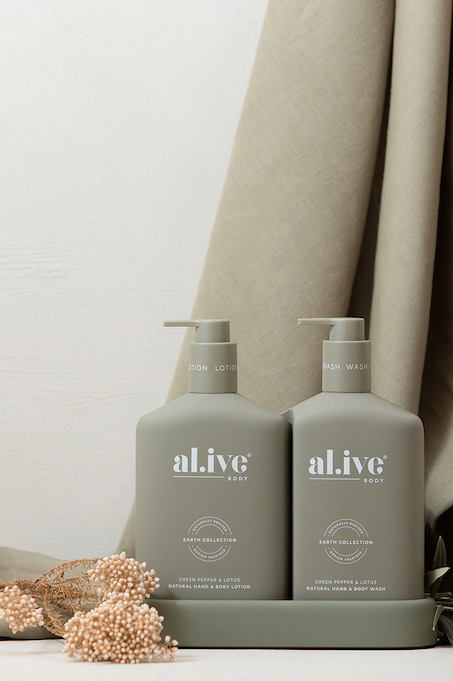 Alive Wash & Lotion Duo - Green pepper & Lotus