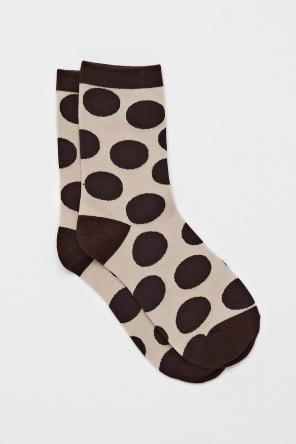 Chocolate Spot Socks