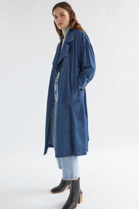 Denim Trench Coat