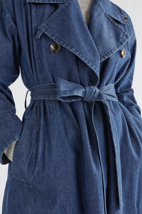 Denim Trench Coat
