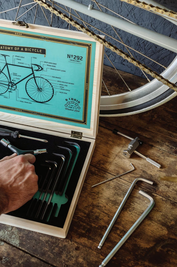 Bicycle Tool Kit - Wooden Box