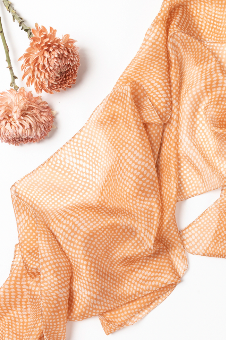 Spot Scarf - Coral