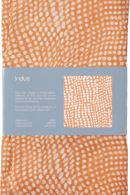 Spot Scarf - Coral