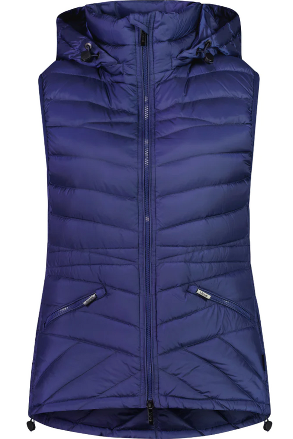 Moke Apparel Mary Claire Puffer Vest - Moonlight
