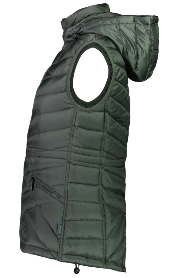 Moke Apparel Mary Claire Puffer Vest - Moss
