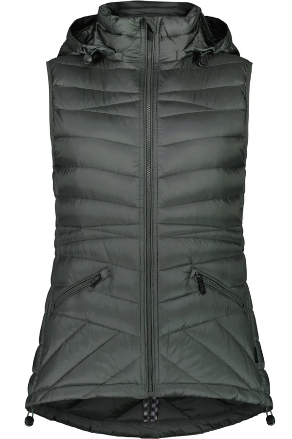 Moke Apparel Mary Claire Puffer Vest - Moss