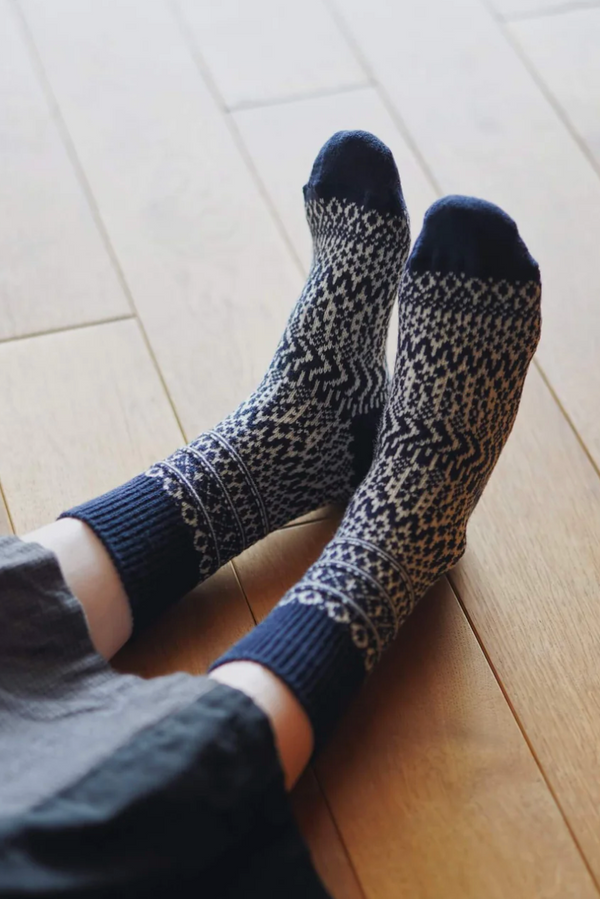 Oslo Wool Jacquard Socks