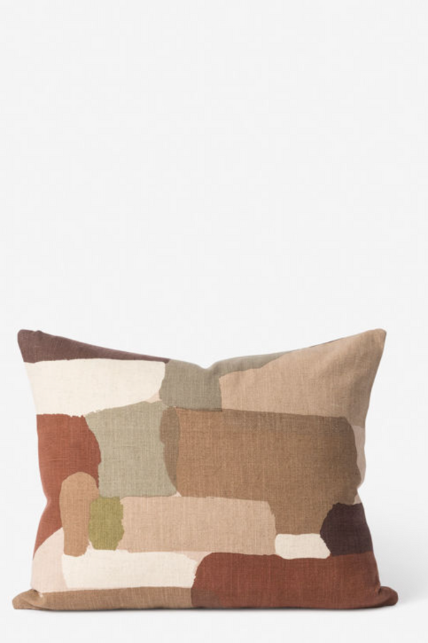 Pasture Cushion - Brick/Multi