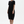 S/S Diagonal Seam Dress - Black