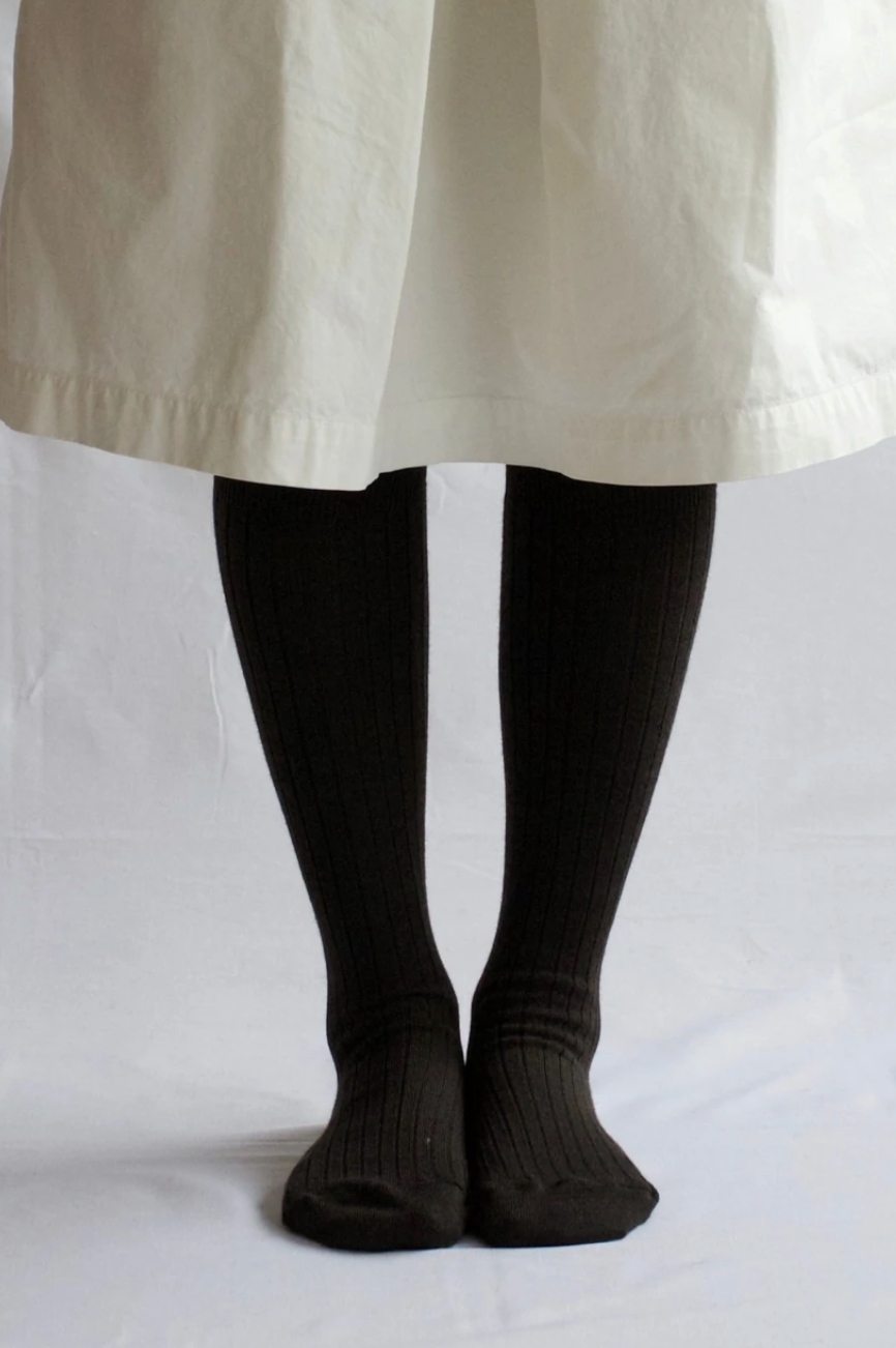 Praha Wool Ribbed Socks