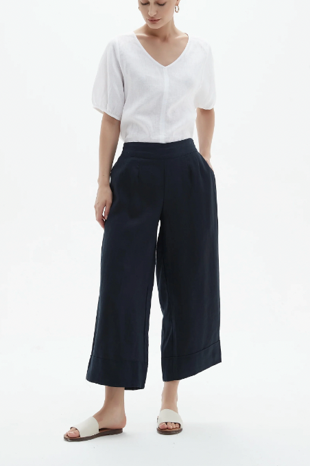 Classic Linen Pant - Black